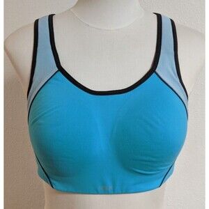 Victoria Secret VSX SPORT Blue Padded Cross Back Adjustable Strap Bra 36C